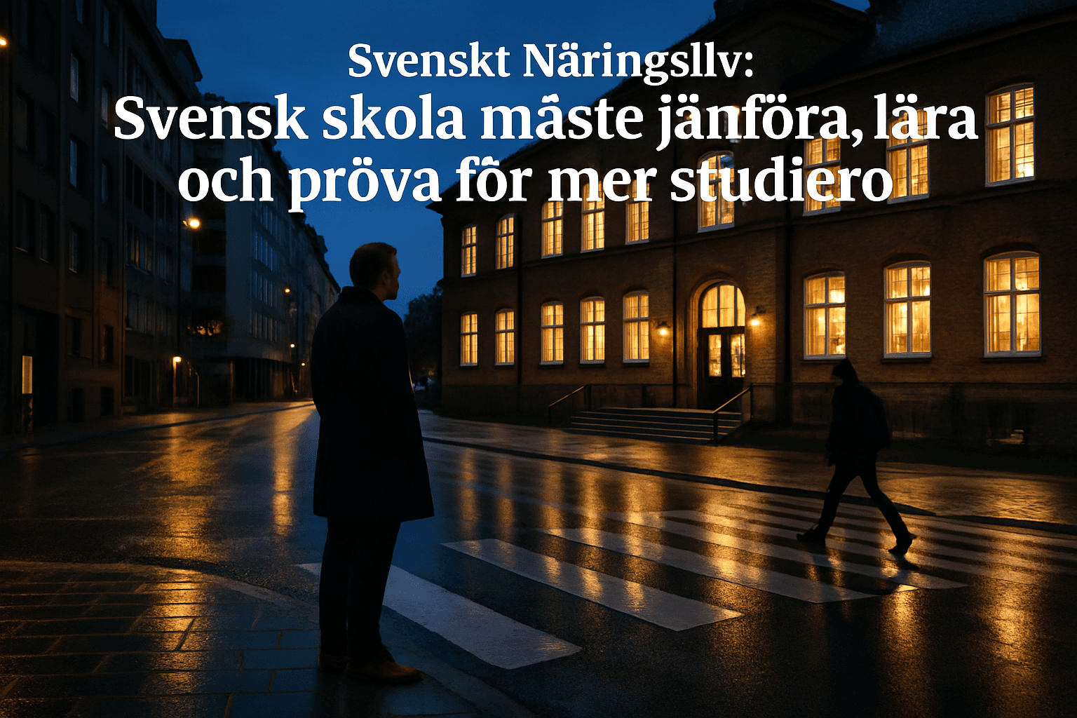 Svenskt Näringsliv: Svensk skola måste jämföra, lära och pröva för mer studiero